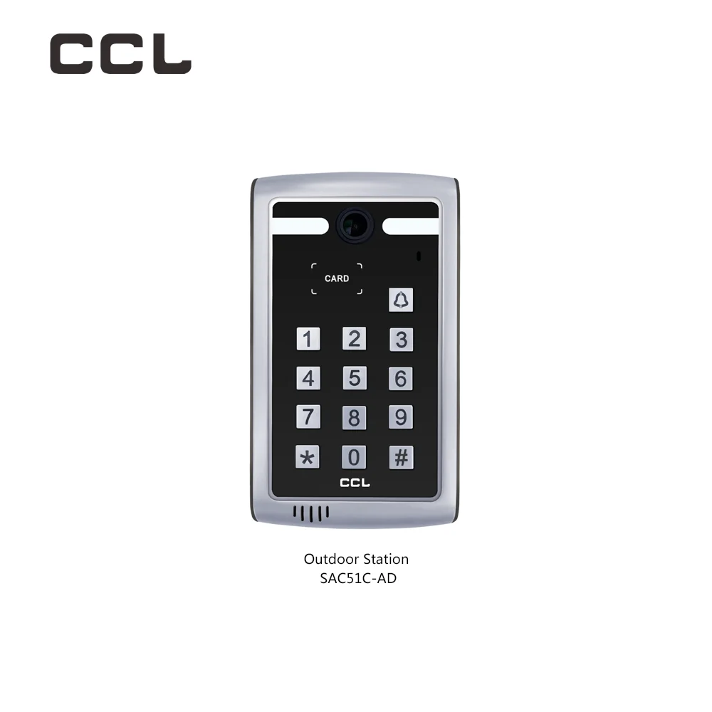 CCL 7 Inch Video Intercom Indoor Monitor Security Protection Door Phone 4-Wire with Wireless Ringbell Doorbell For Villa System