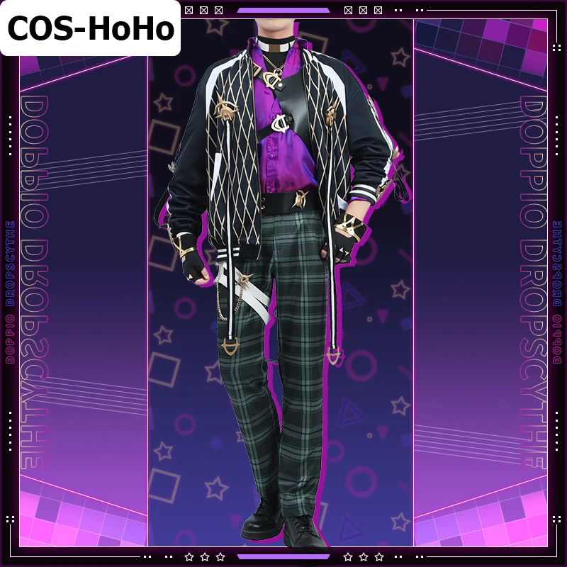 COS-HoHo Vtuber Nijisanji XSOLEIL Doppio Dropscythe Game Suit Gorgeous Handsome Cosplay Costume Halloween Party Outfit Any Size