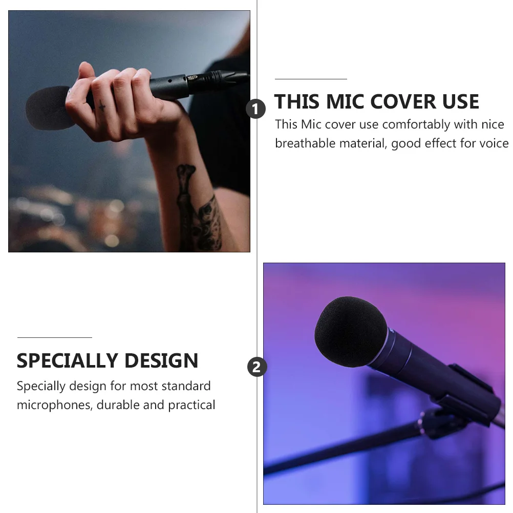 

9pcs Mic Covers Microphone Windscreenbreathable Cushion Ktv Conference Stage Eva Dust Cover For Standard Microphones