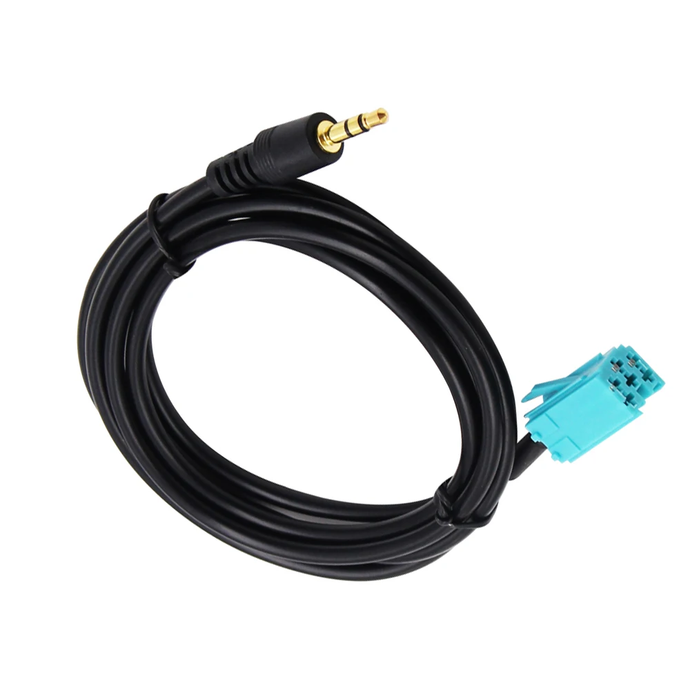 2026 HOT SALE ISO 6 Pins Male Jack Audio Suit Car 3.5mm Aux Cable For Renault Espace Twingo Kangoo Radio Connector