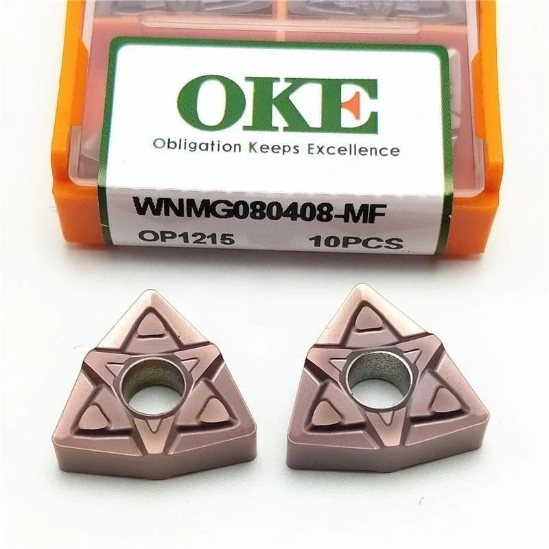 

OKE Turning Insert WNMG080408 WNMG060404 WNMG060408 WNMG080404 WNMG080412 -OMM MF MSF OP1215 OP1315 Carbide Inserts