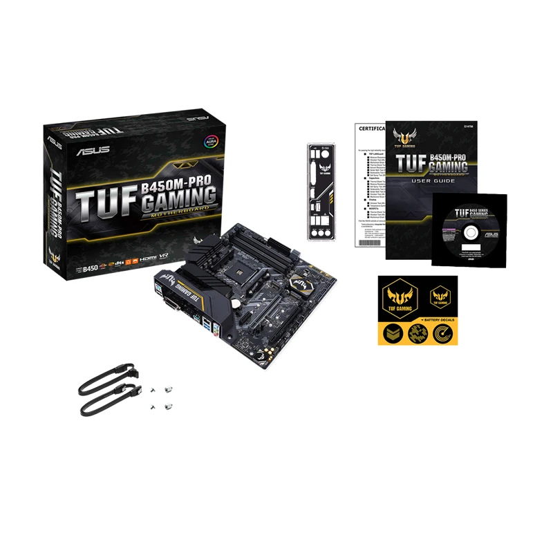ASUS TUF B450M-PRO GAMING AMD B450 mATX Gaming motherboard with Aura Sync RGB LED Lighting, DDR4 4400MHz support,Dual M.2 USB3.1 view 4
