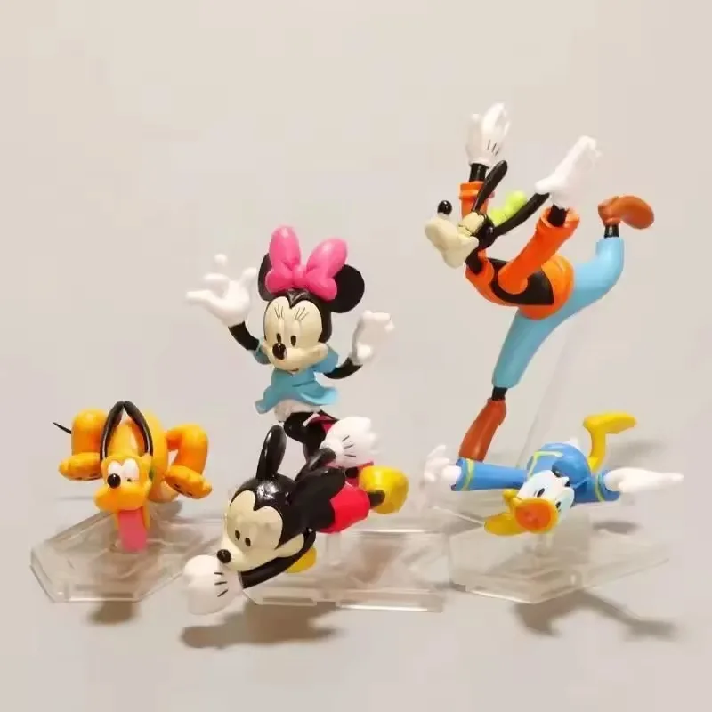 

5pcs/Set Disney Running Mickey Minnie Mouse Goofy Donald Duck Action Figures Decoration Model Toys Ornament Doll Kids Birth Gift