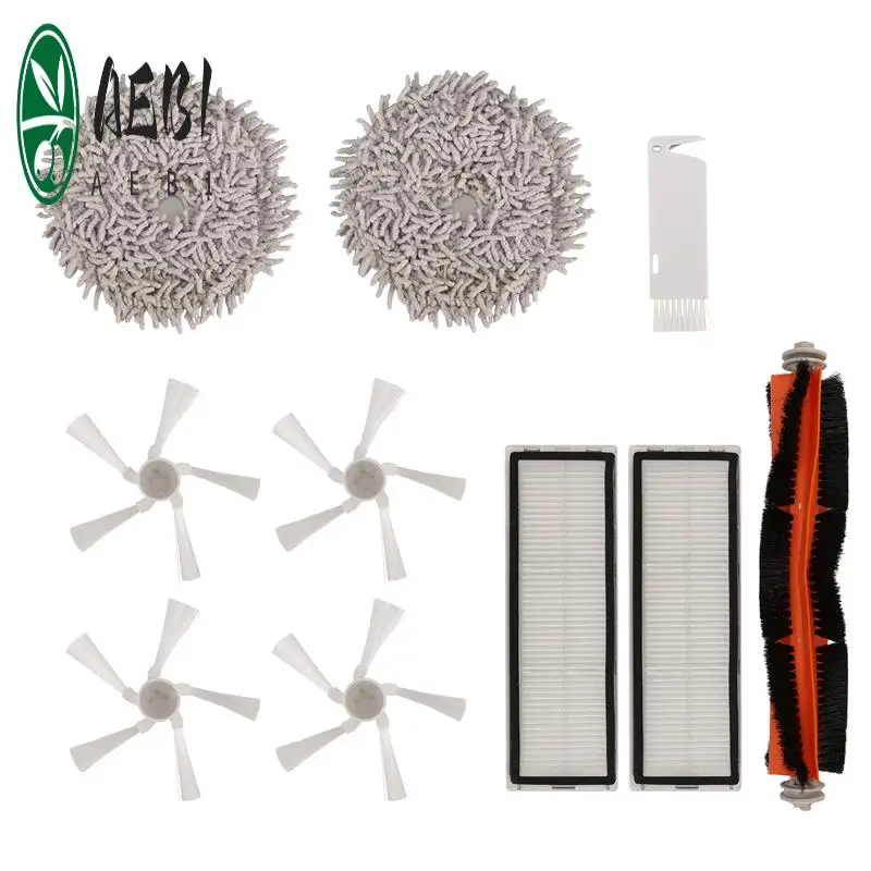 

AEB1-For Dreame Bot W10 W10pro Vacuum Cleaner Accessories, Main Side Brush, HEPA Filter, Mop Cloth Spare Parts