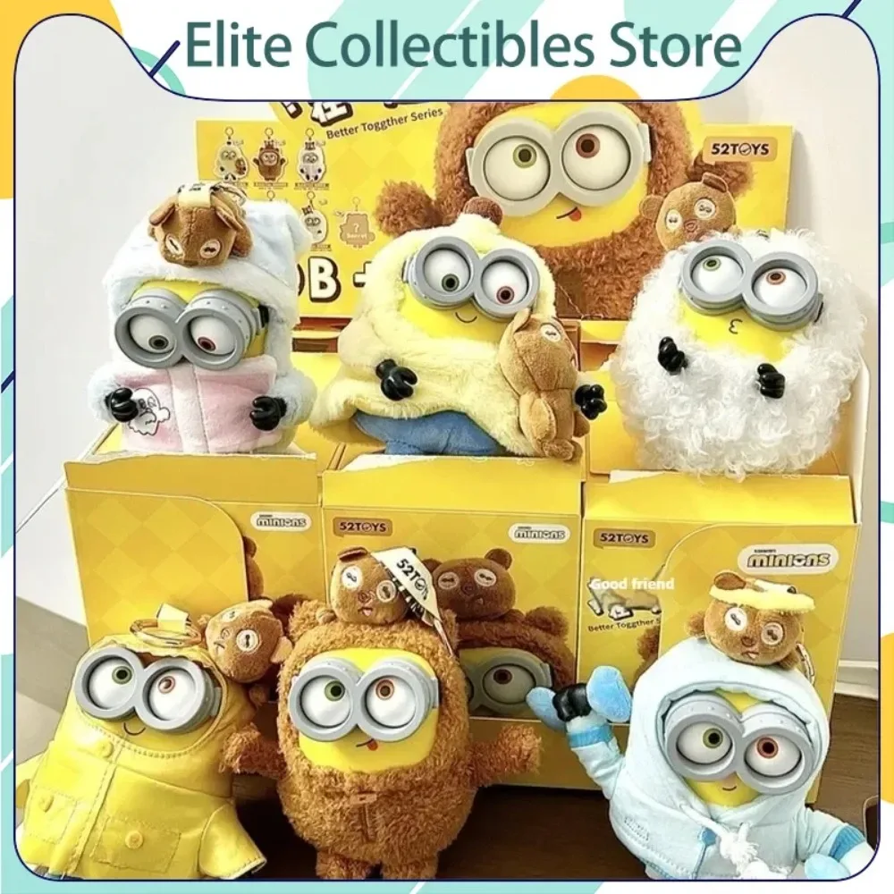 Minion Bob Tim Cosplay Blind Box Sheep Banana Hoodie Costume Doll Surprise Box Cartoon Toy For Kids Collectors view 2
