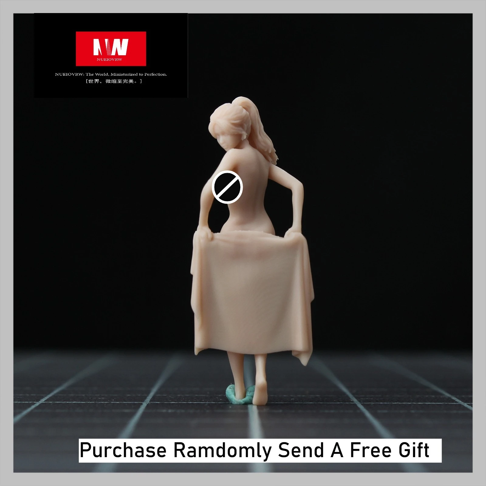 1:64 Diorama Model Figur Tidak Dicat Handuk Kota Model Anak Perempuan Model Boneka Adegan