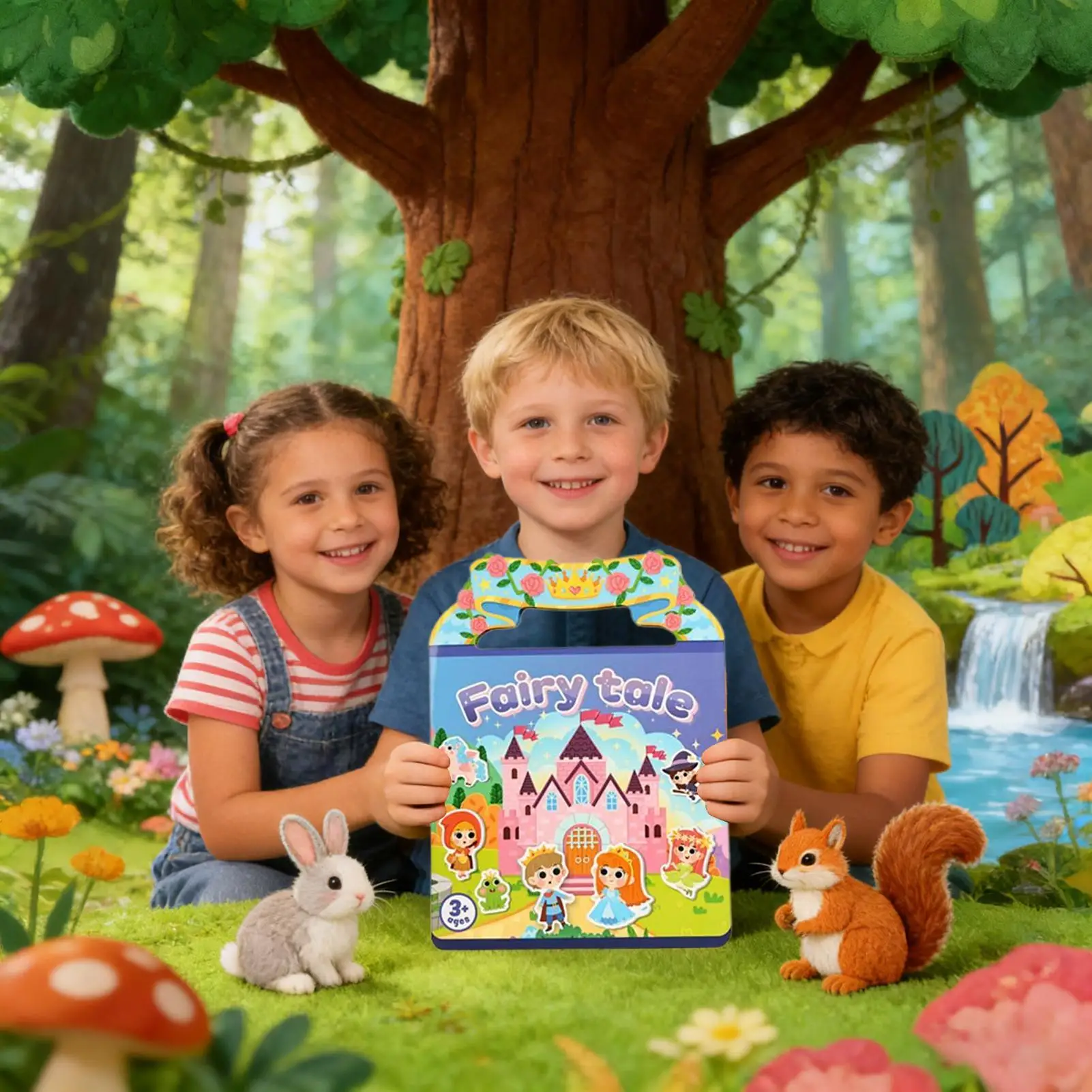 Reusable Sticker Book Quiet Cartoon Sticky Toys Sticker Activity Book For 0-3 Years Old Boys Girls Youth Home Travel School