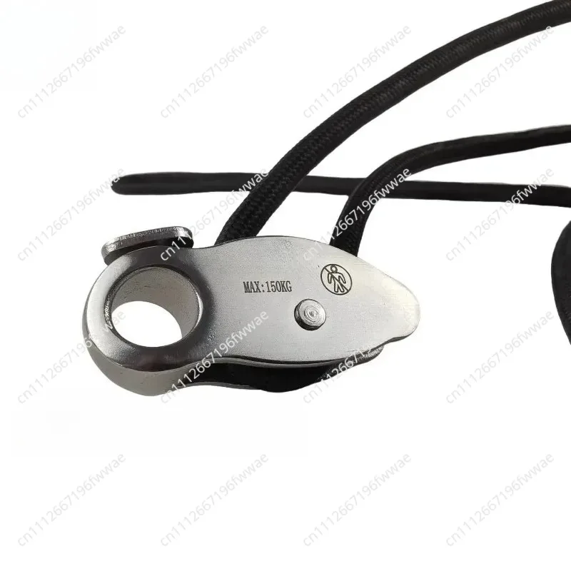 Aerial Work Safety Descender, Adjustable Missed‑Rope Anti‑Drop Device with Anti‑Fall Rope