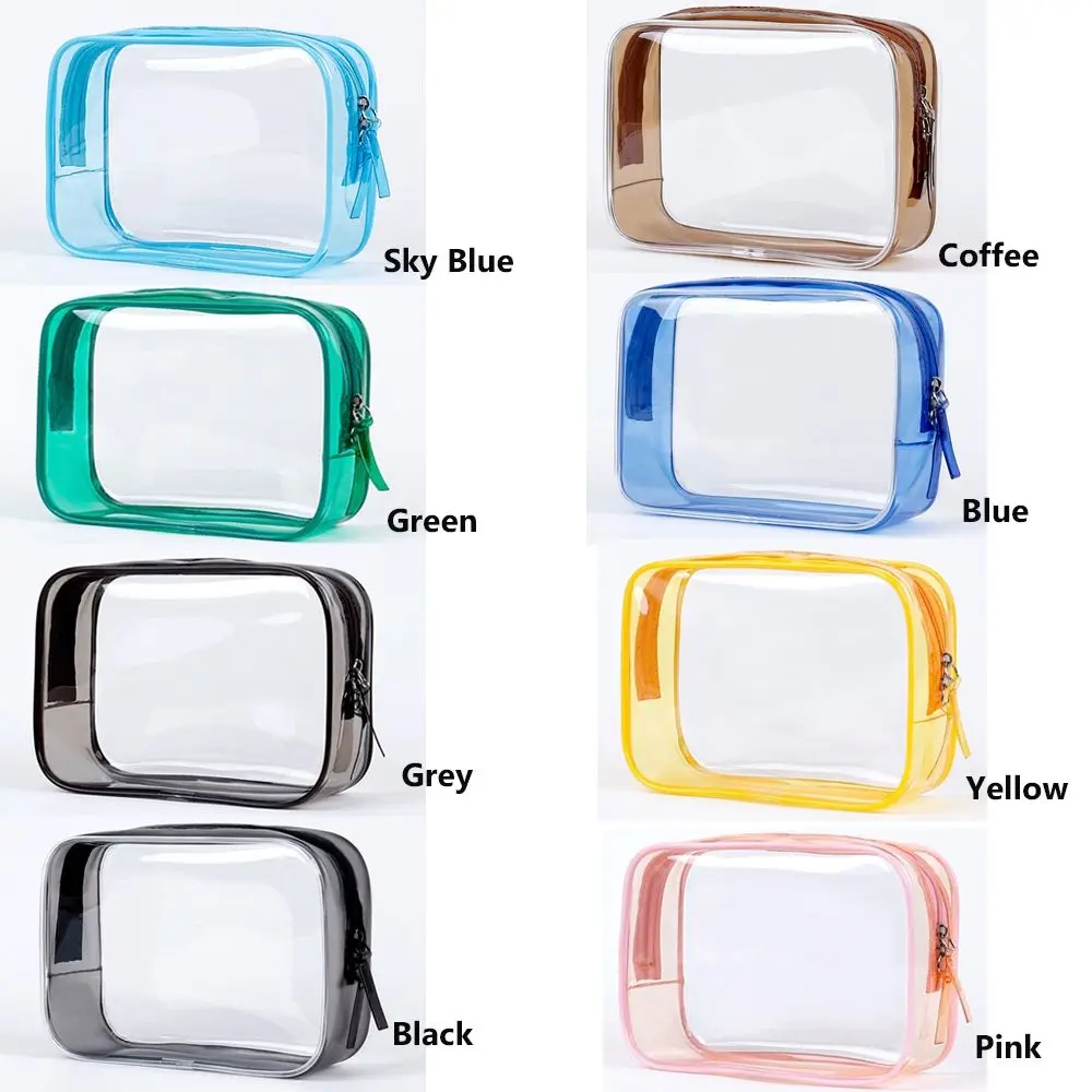 Transparent PVC Bags Travel Organizer Clear Makeup Bag Beautician Cosmetic Bag Beauty Case Toiletry Bag Make Up Pouch Wash Bags