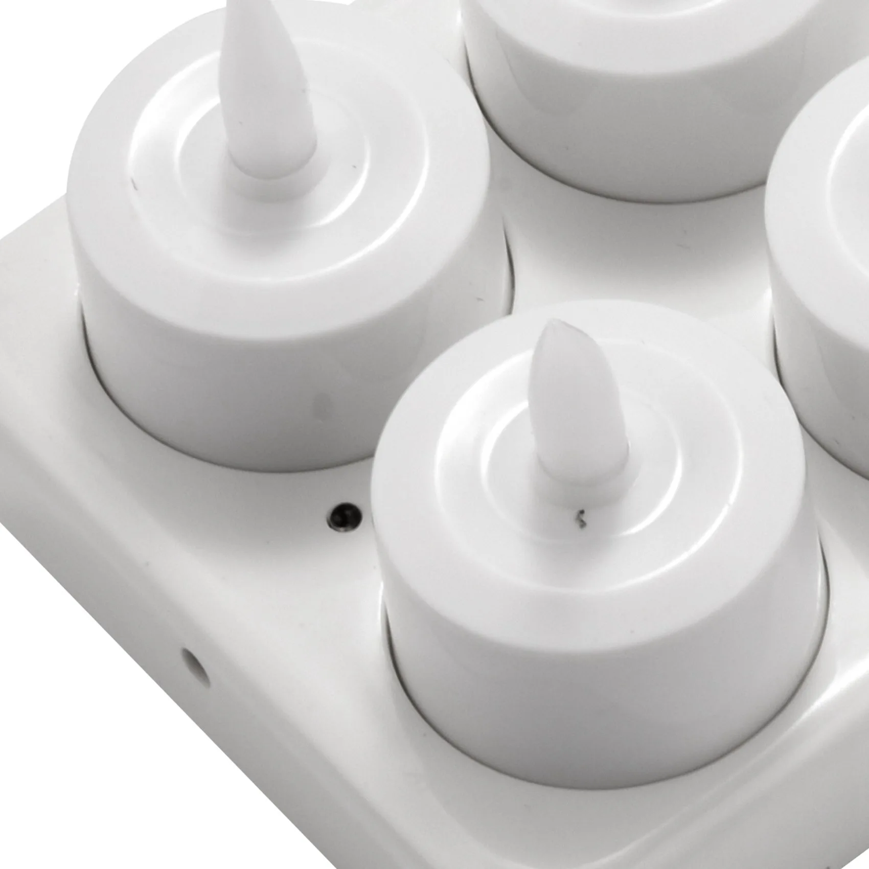 

ABUP-Rechargeable LED Electric Candles, Flameless Flickering Tea Lights, Decorations For Christmas,Set Of 24,White US Plug