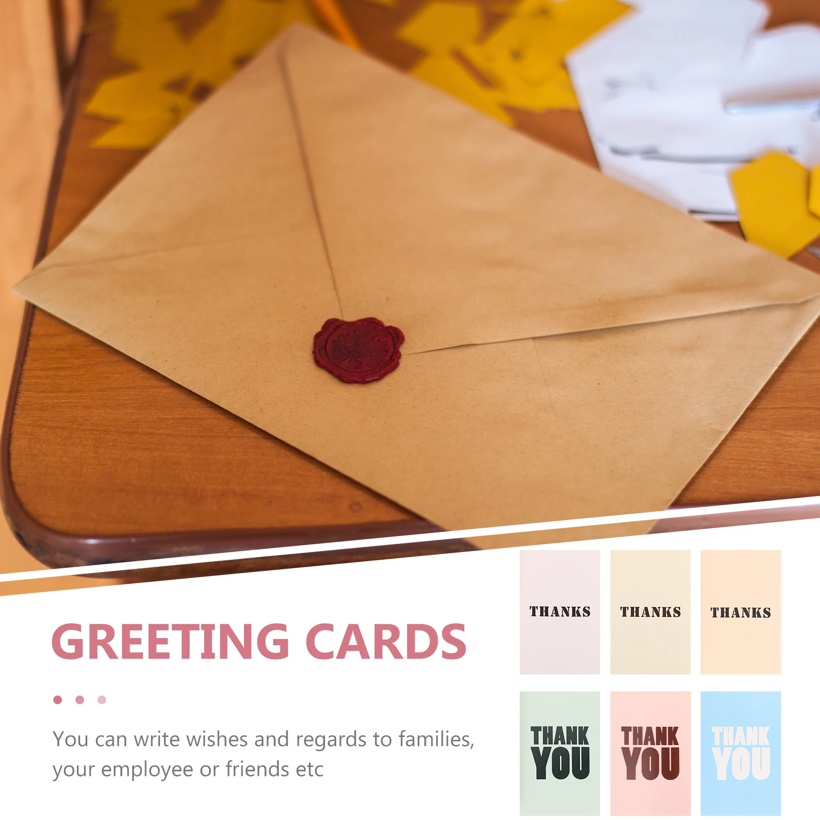 

12 Sets Thanksgiving Blessing Card Cards You Note Business Cute Small Holiday Paper Jam Greeting Bulk