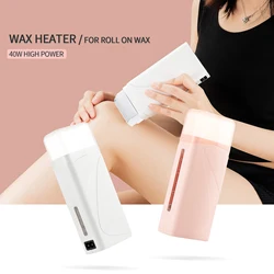 Foreverlily Portable Wax Roller Machine Electric Wax Warmer Depilatory Wax Heater Waxing Leg Warmer Hair Removal Roll On Wax