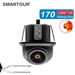 SMARTOUR CCD CVBS NTSC Car HD 170 degree wide angle reversing camera fisheye starlight night vision rear view backup camera