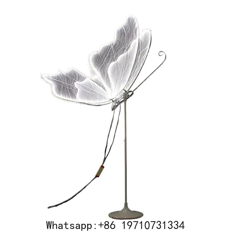 60cm Luminous Butterfly Wing Pendant Ceiling Decoration Wedding Road Guide Hotel Stage Decoration Lights Birthday Party Decorate view 3
