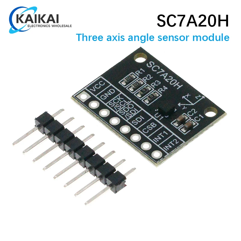 SC7A20H High Precision 3-Axis Gravity Acceleration Tilt Angle Sensor Module IIC/SPI Transmission