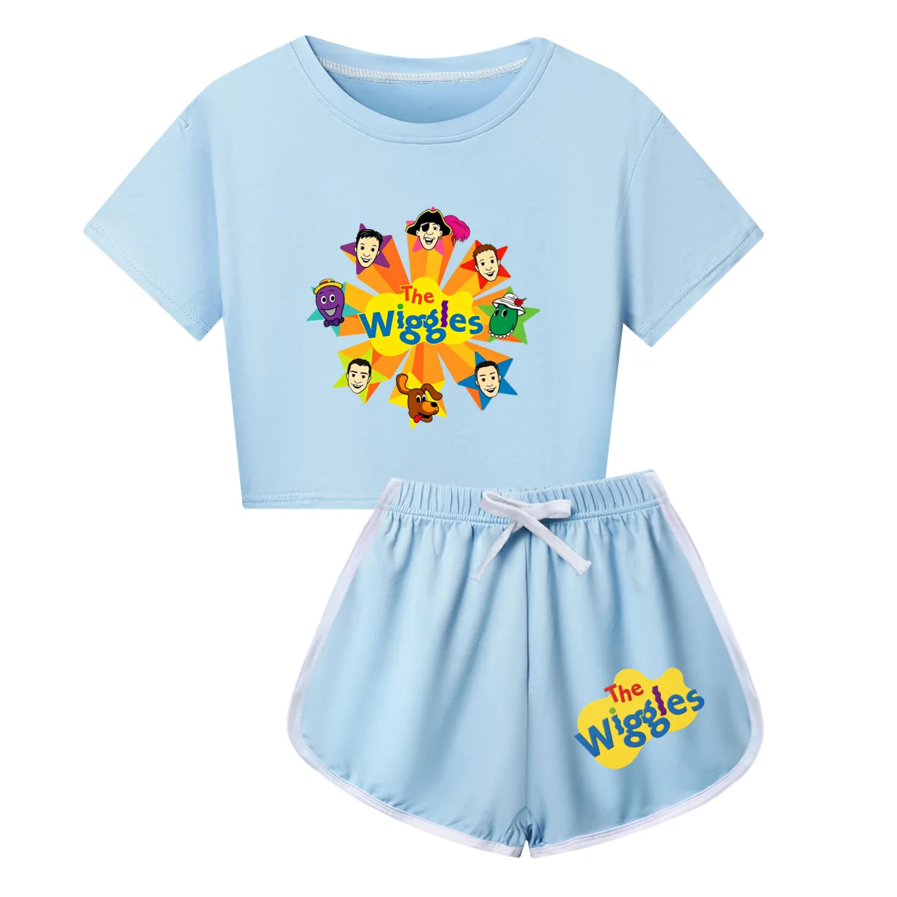 The Wiggles Jungen-Kleidungssets, Kinder-T-Shirts, Shorts, 2-teiliges Set, Teenager-Mädchen-Trainingsanzug, Baby-Outfits, Anzug, Urlaubsgeschenk 5748 – Detail 15