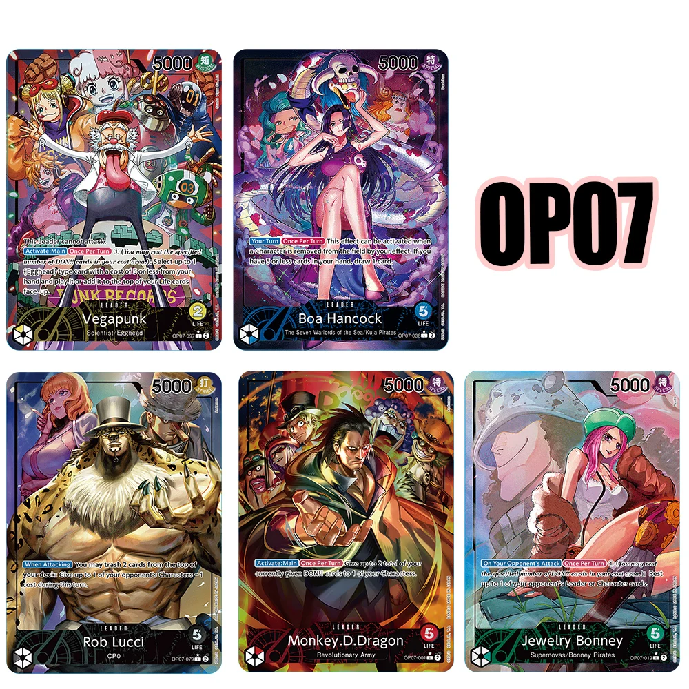 55PCS OTCG Leader Card Anime ONE PIECE Luffy Zoro Sanji Nami Yamato PTCG Trading Card Collect Gift English High Quality