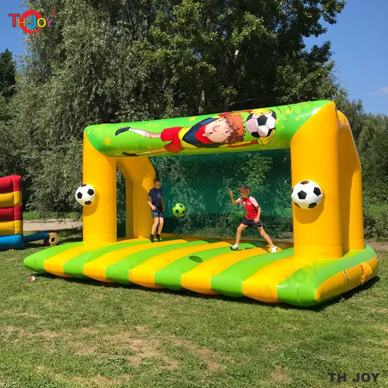 Cible de but de football gonflable 4x3m, jeu de Sport de carnaval de tir gonflable à vendre