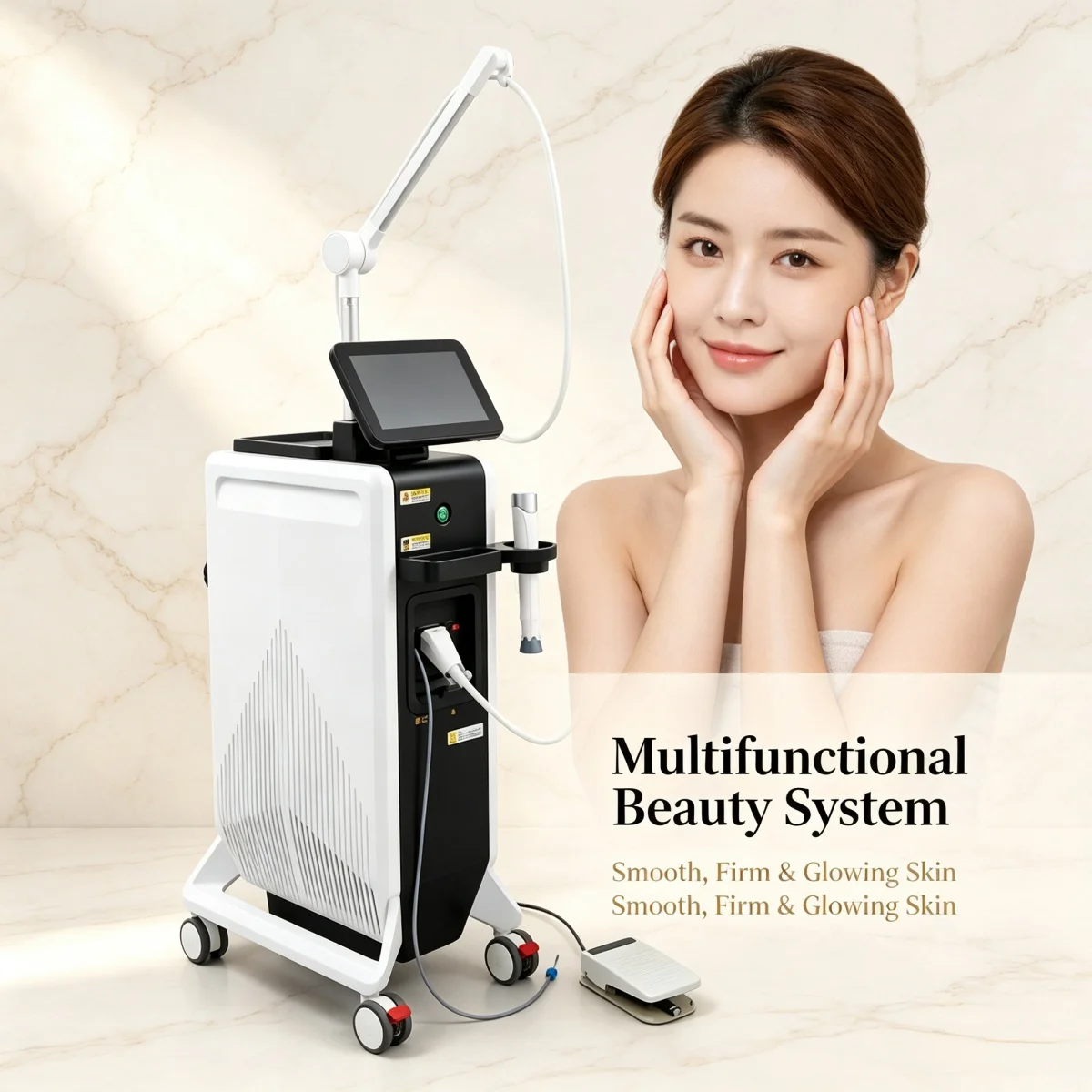 Professional 6.78MHz 2MHz RF Skin Tightening Machine Facial Rejuvenation Anti Aging Body Firming Beauty Salon Equipment
