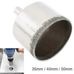35mm 40mm 50mm diamant beschichtete Kern lochs äge Bohrer Kit Werkzeuge Glas bohrloch öffner für Fliesen Glaskeramik
