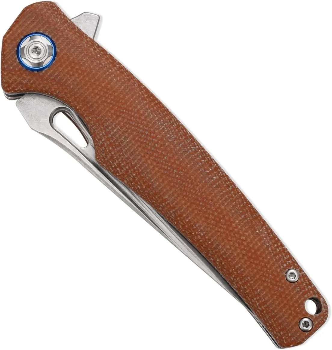 Sitivien ST130 Folding Knife 14C28N Steel and Micarta Handle EDC Tool Knife for Outdoor Camping Hiking Survival
