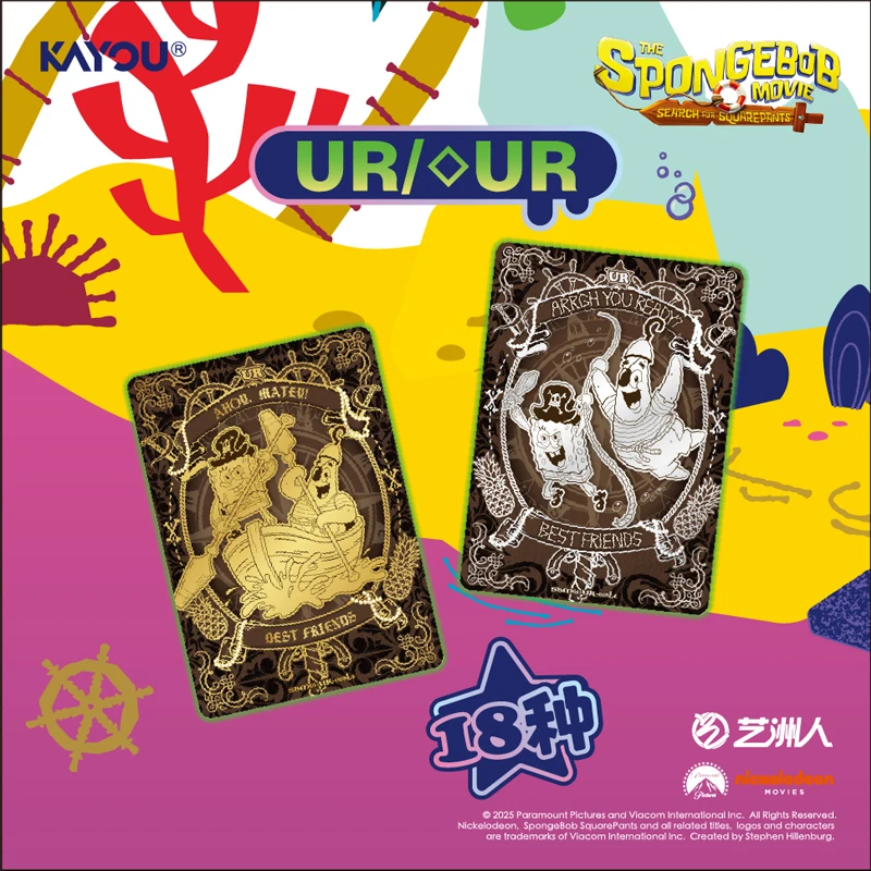 Kayou SpongeBob SquarePants Fun Time Ride The Waves Special Edition Pack Official Genuine Anime Trading Cards Rare collectable