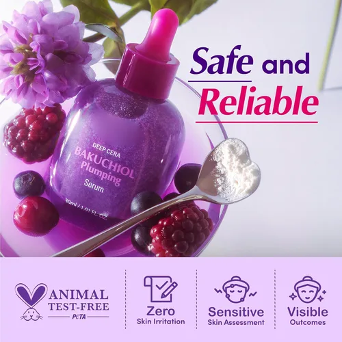 Imagen 2 del producto Bakuchiol y suero de vitamina C, dúo antienvejecimiento y iluminador para una piel radiante y firme, potenciador de brillo de vitamina alternativa de retinol suave