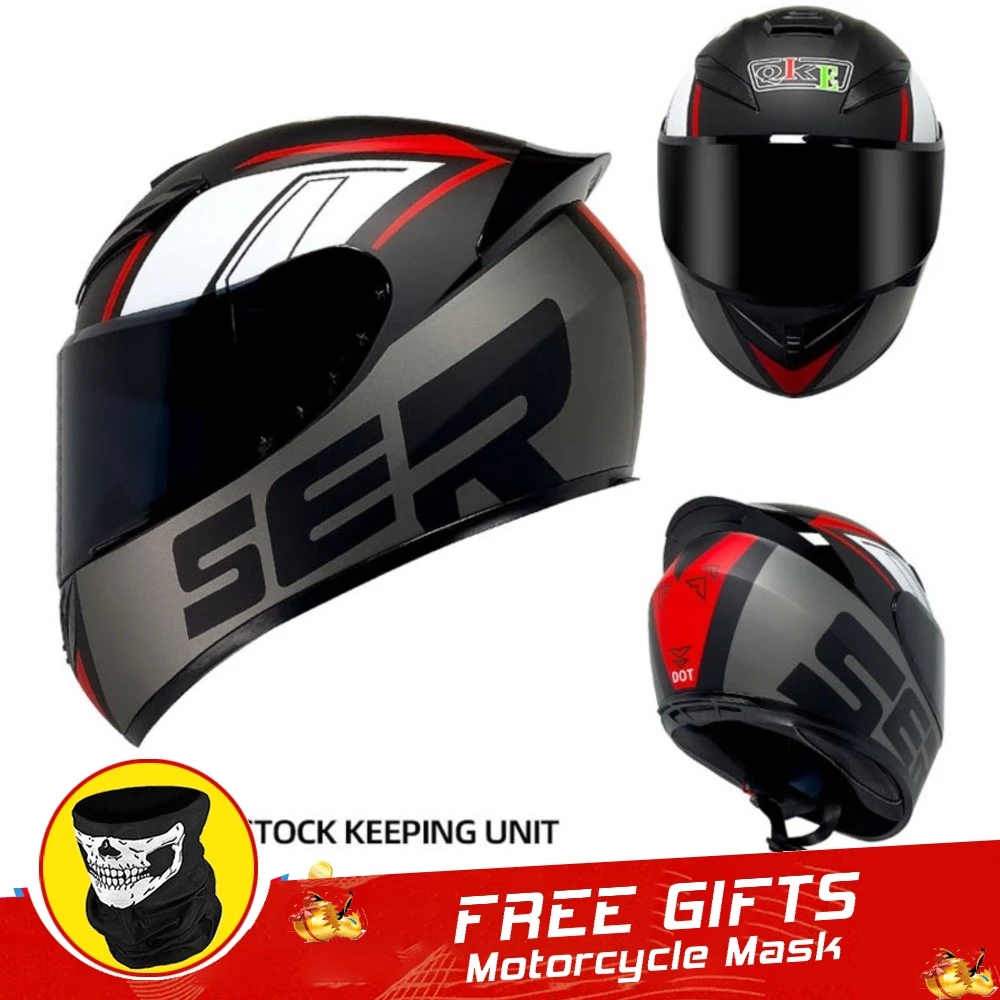 

Helmet Motorcycle Casco Moto Helmet Full Face Motocross Capacete De Moto DOT Approved Motorcyclist Cycling Helmet Men Women