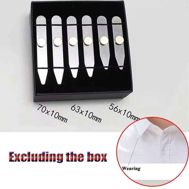 3 Size Stainless Steel Collar Stays For Man Collar Support Business Men Gift Shirt Bone Stiffener Inserts Fixed