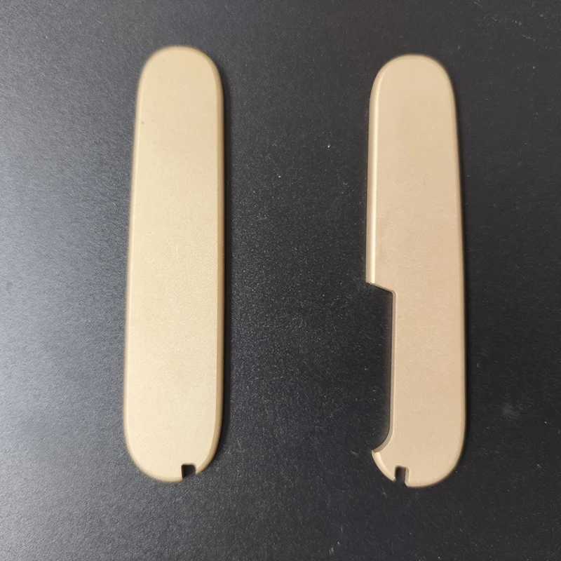 

CNC Plane Pattern Brass Material Knife Grip Handle Scales For 91MM Victorinox Swiss Army Knives Patches DIY Making Parts