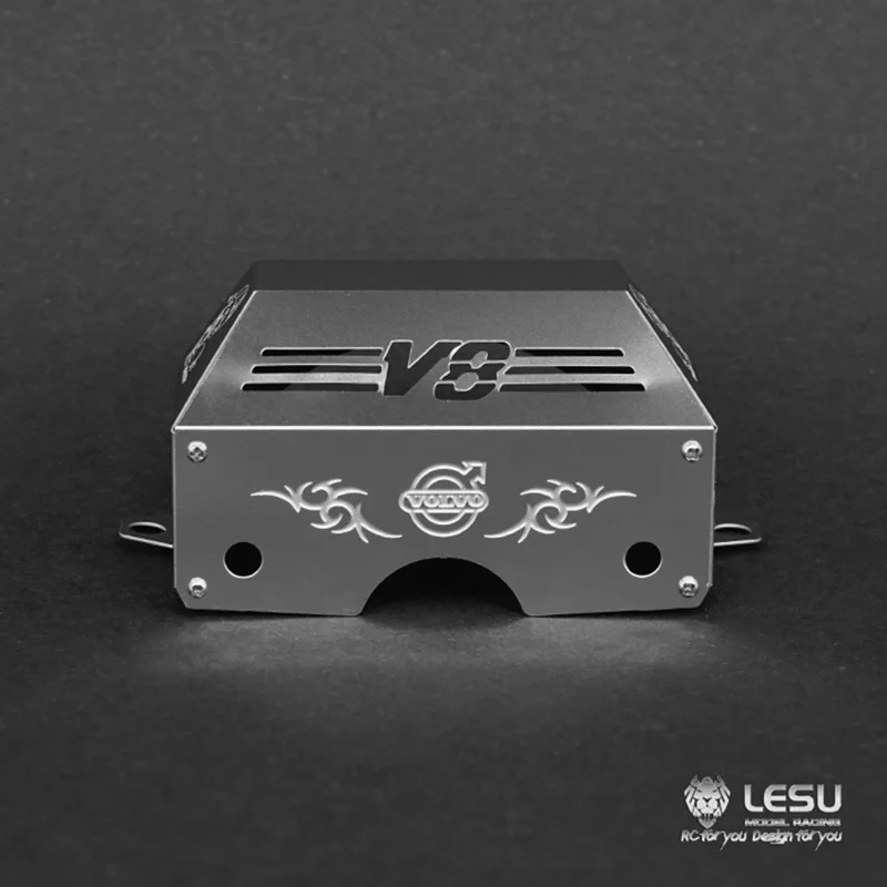 

LESU Metal Gearbox Engine Cover for TAMIYA VOLVO 1/14 RC Tractor Truck DIY Model Remote Control Vehicles Cars