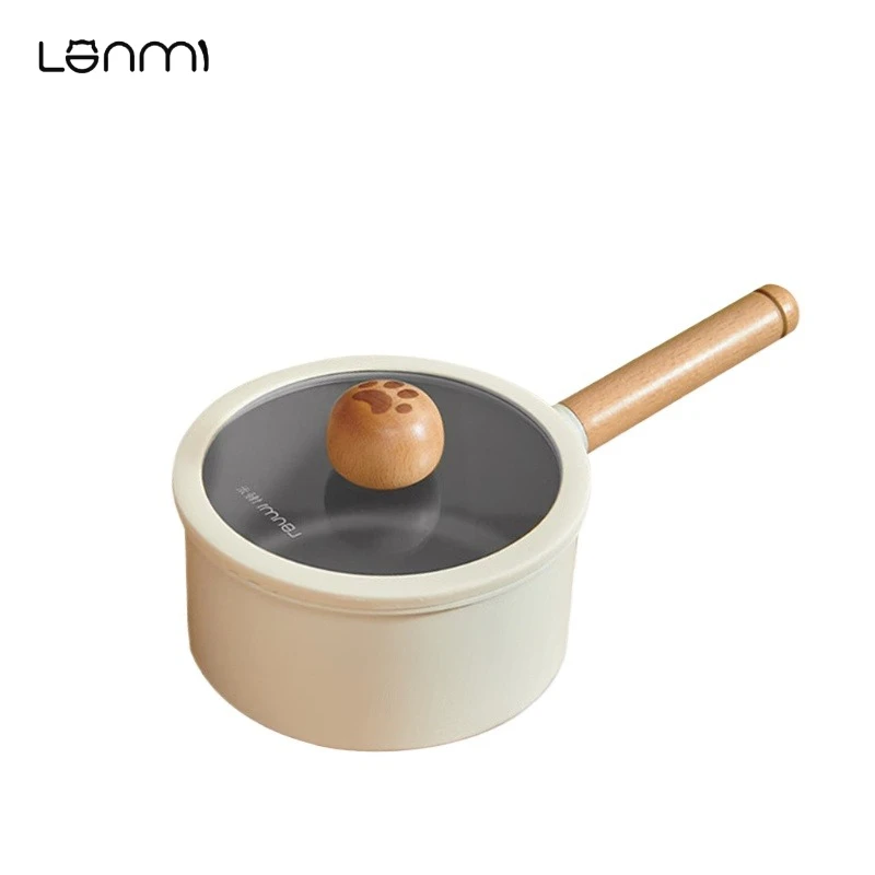 

LANMI 18 см портативный молочный горшок с керамическим покрытием кастрюли из алюминиевого сплава для кемпинга молочная кастрюля с антипригарным покрытием RV Living компактные молочные кастрюли для приготовления пищи