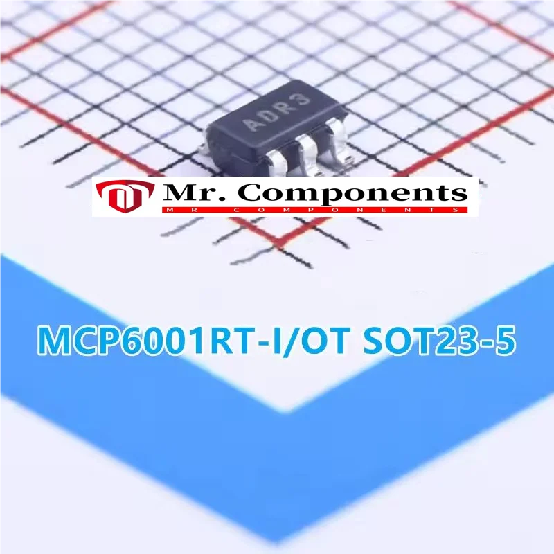 5 قطعة MCP6001T-I/OT MCP6001T-E/OT MCP6001UT-E/OT MCP6001RT-I/OT MCP6001RT-E/OT MCP6001T-I/LT SOT23-5/SC70-5 1MHz منخفضة الطاقة Op Amp
