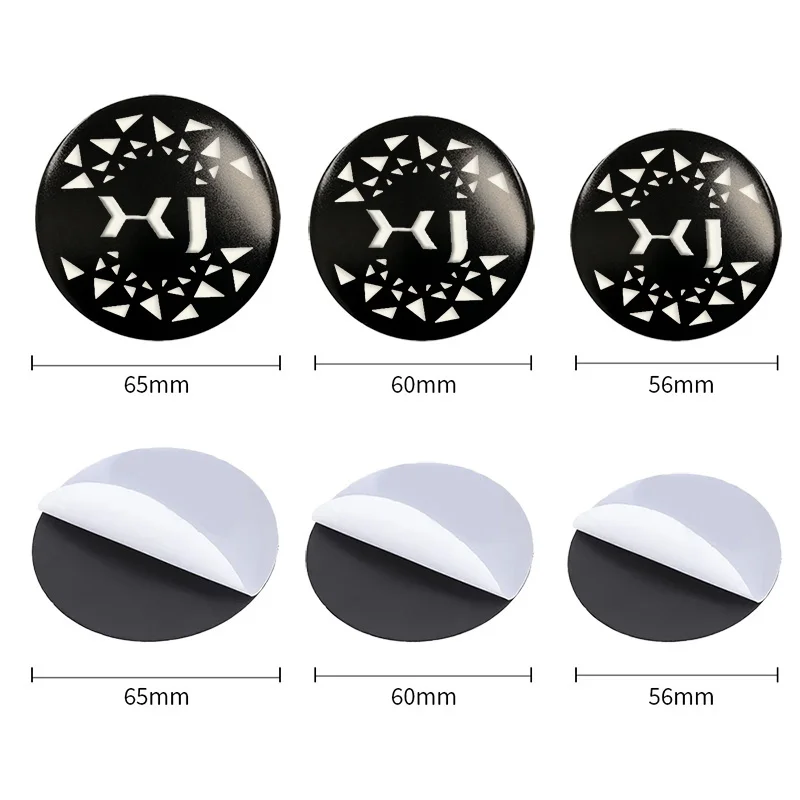 4pcs 56/60/65mm Car Wheel Center Stickers Hup Decals Styling for Jaguar XJ Logo E-PACE F-PACE I-PACE XEL XFL Auto Accessories