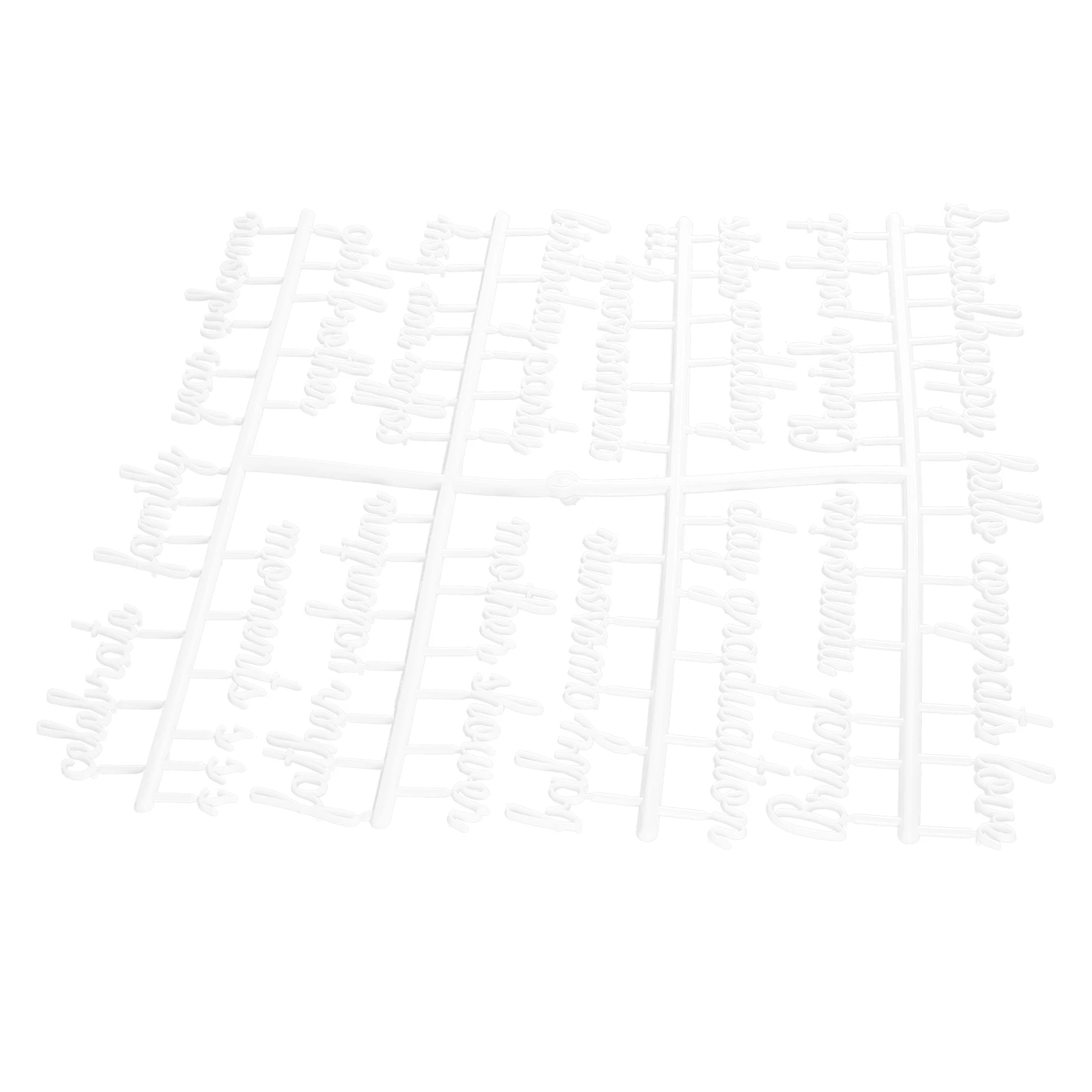 

Felt Letters for 2 Sets Plastic Cursive Bulletin White Reusable Felt Message Board Letters Alphabet Letter Board Accessories