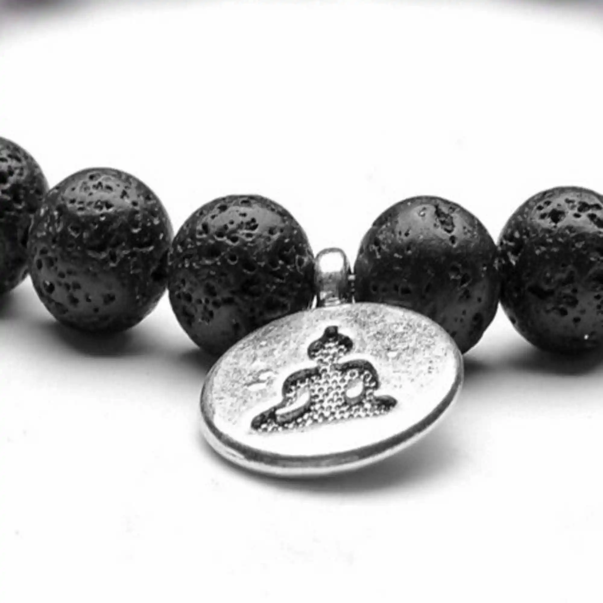 8mm natürliche Lava felsen Sakyamuni Armband Mala Gebets kleidung Party klassische stapelbare Wickel böhmische Männer