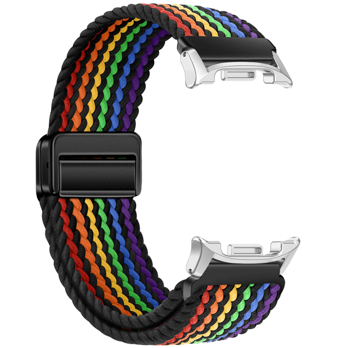 Magnetische nylon band voor Samsung Galaxy Watch 8 40 mm 44 mm armband voor Samsung 8 Classic 46 mm verstelbare band