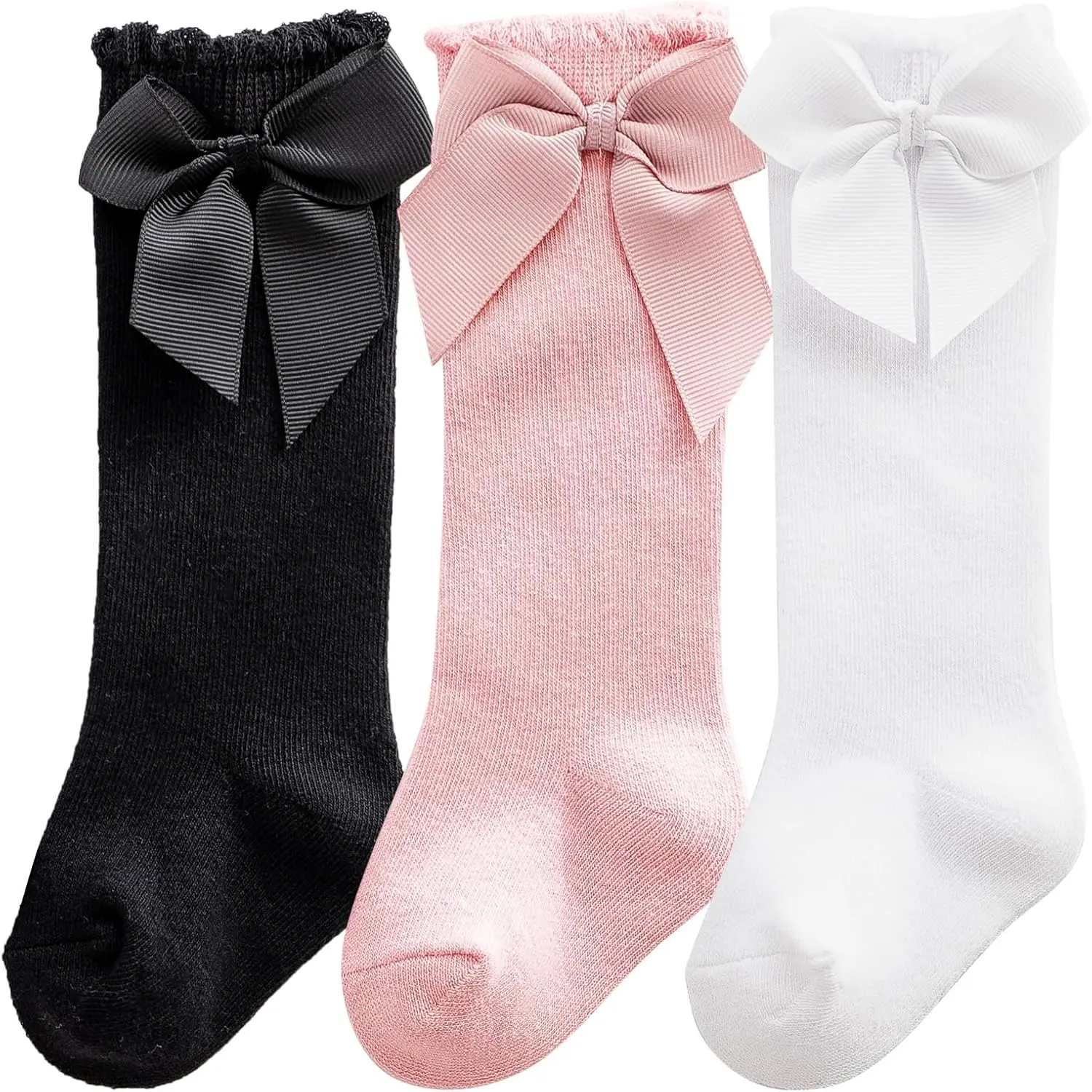 Baby Knee High Socks Newborn Infant Toddler Kids Socks Girls Uniform Leggings Dress Sock Long Cotton Stockings