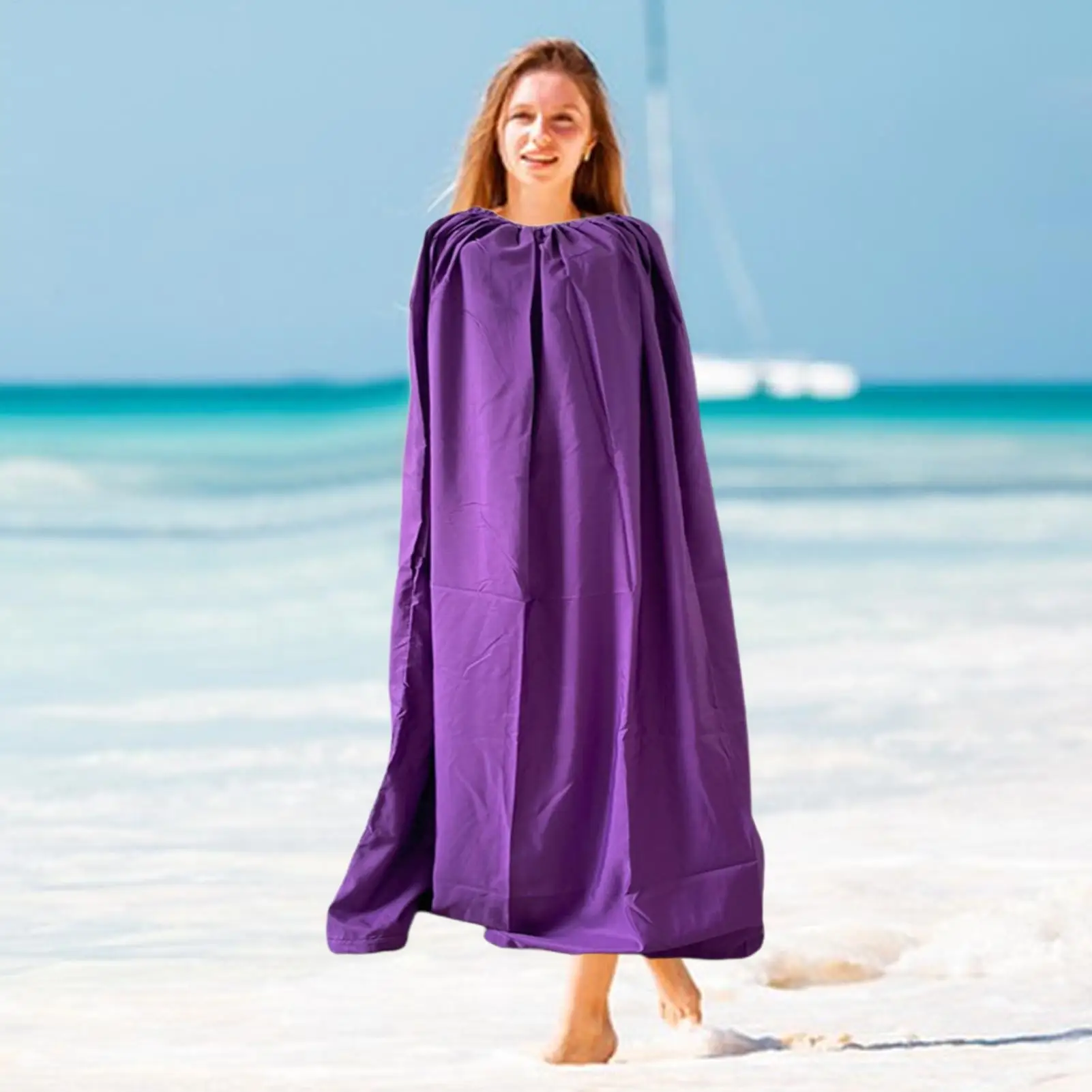 Portable Changing Room Outdoor Changing Tent Beach Instant Dressing Room Thick Soft & Sun-Blocking Fabric Quick Dressing Room