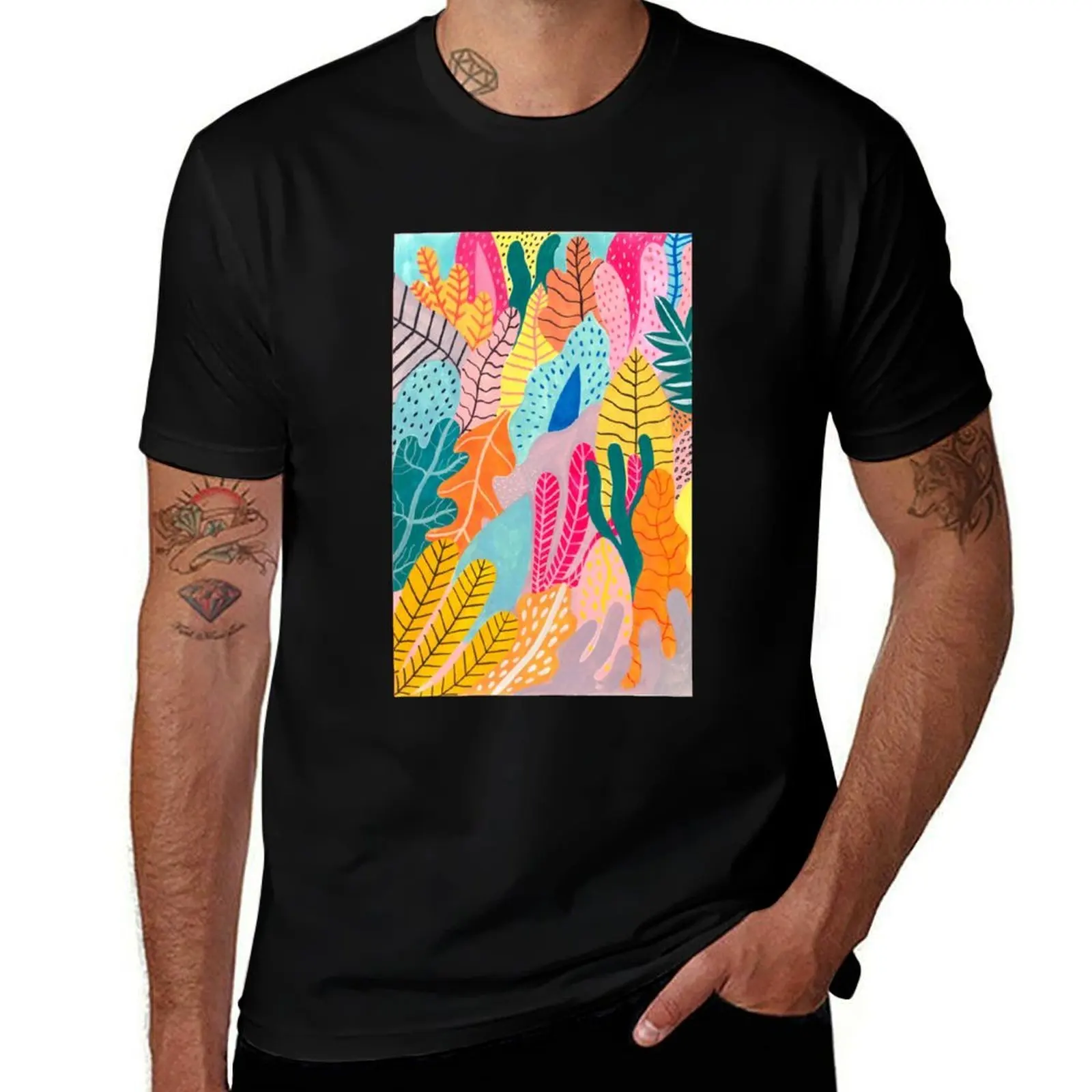 

Candy Jungle T-Shirt man graphic t shirt cotton tshirt 100% T-Shirt