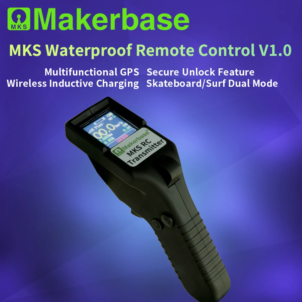 

MKS RC Wireless Waterproof Remote Controller (1st Generation) — GPS Underwater Remote for Electric Surfboards
