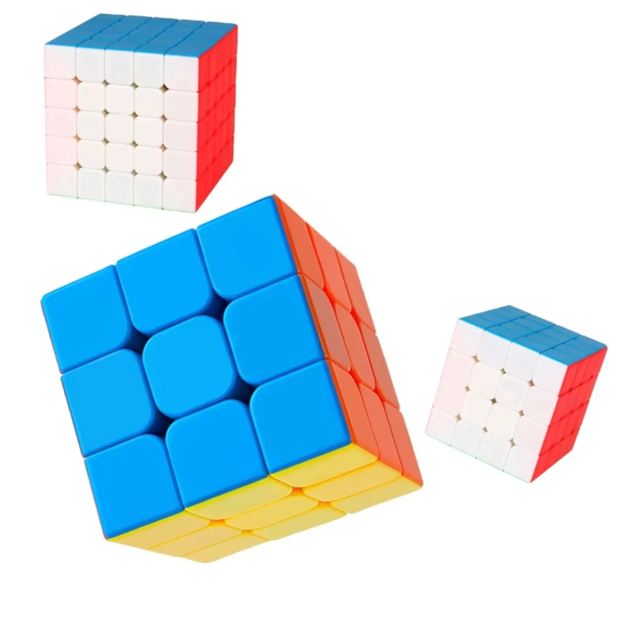 Moyu Meilong Magic Cubes 4x4 i 3x3 Professional Speed – Edukacyjne zabawki dla dzieci Fidget Cubo Magico Puzzle antystresowe Prezent