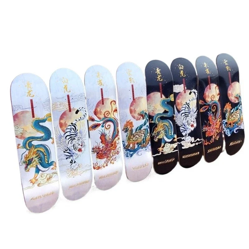 Skateboard professional board beginner adult male and female road brush street double warping board