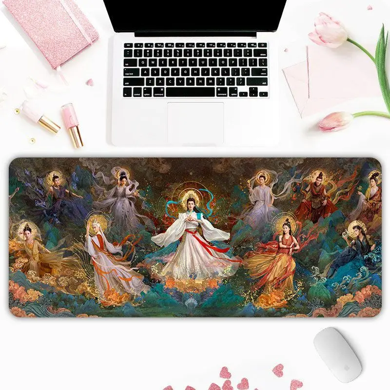 Chinese Drama Till The End Of The Moon Mousepad Keyboard Mouse Set Notebook Desk Protector Big Table Mat Place Pad Textile