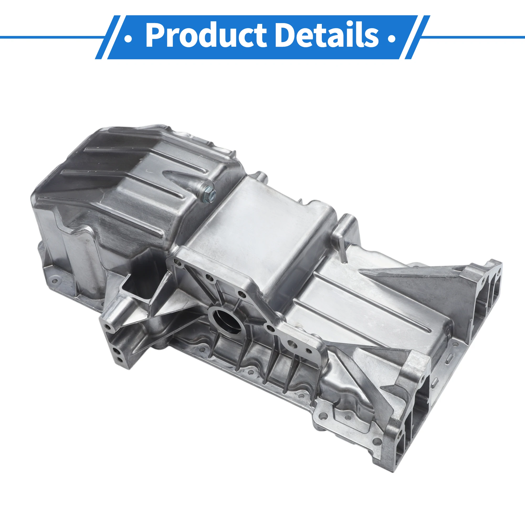 

UXCELL No.4792973AD Масляный поддон двигателя, масляный поддон, поддон трансмиссии для Dodge Charger 5.7L V8 2008-2020, алюминиевый серебристый тон