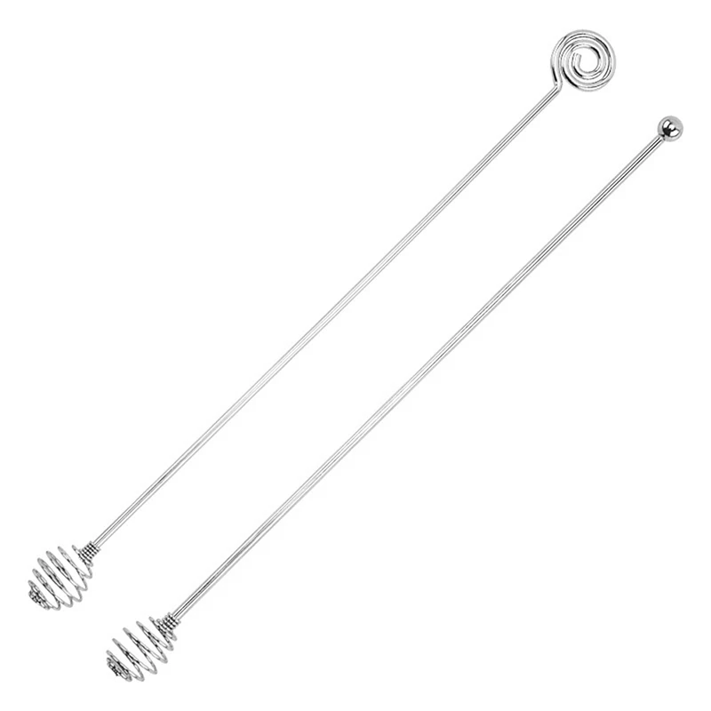 Cuchara de acero inoxidable 304 para mezclar miel, utensilio de cocina para café, mango largo