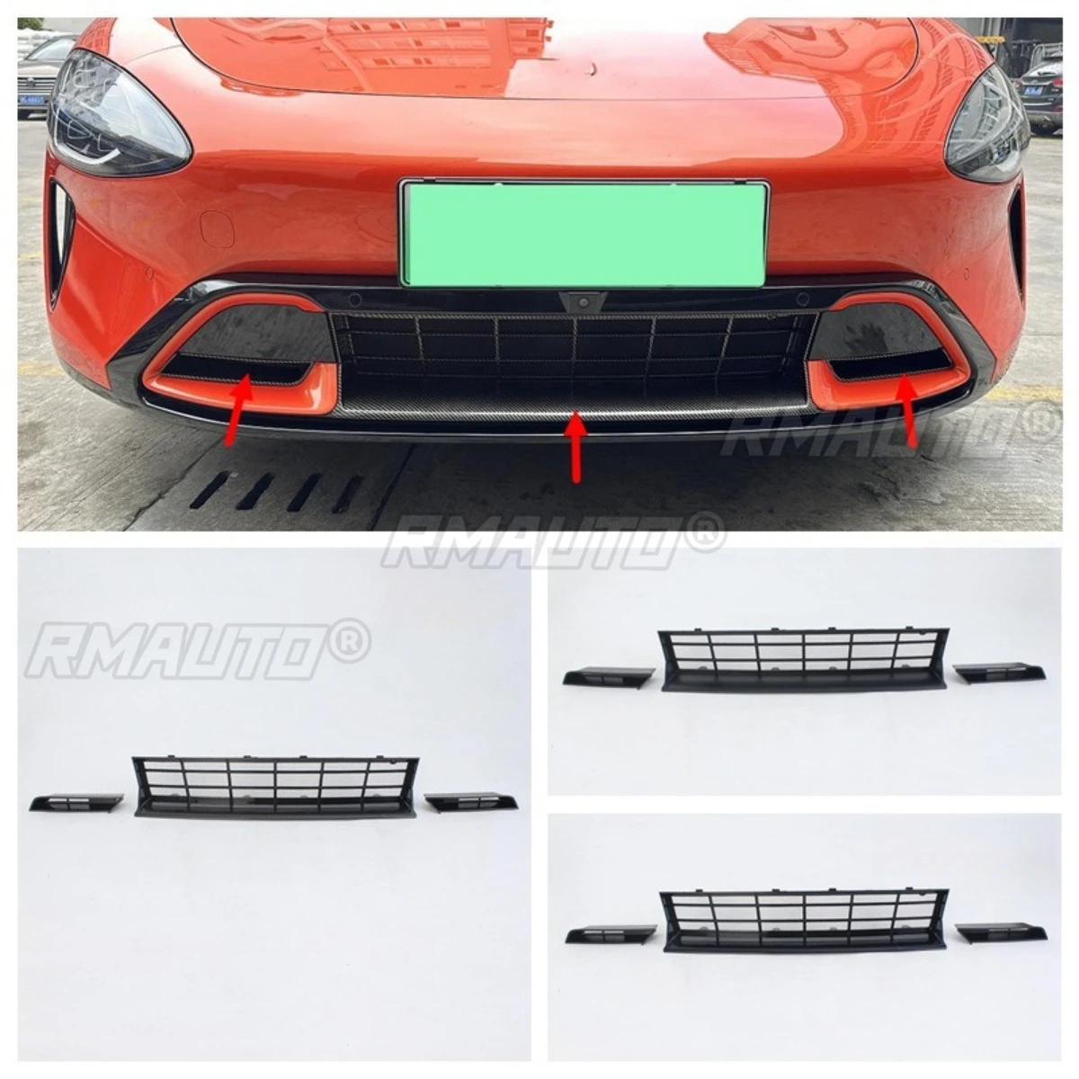 

Внешнее украшение автомобиля для Xiaomi Su7, экран от насекомых, задняя защитная пластина, порог, автомобильные аксессуары, внешняя часть