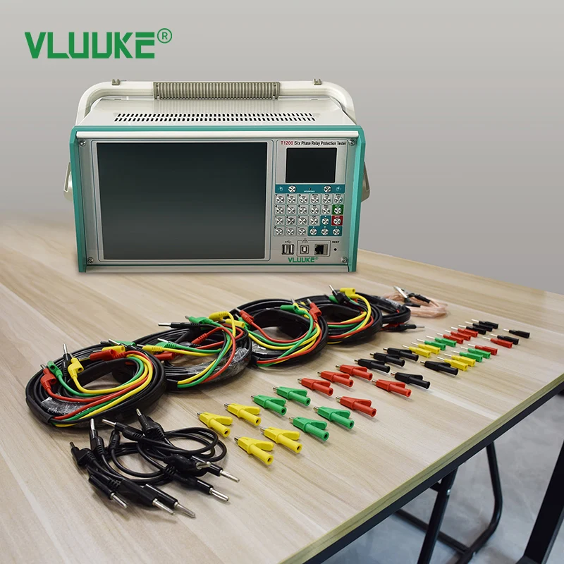 T1200 Multi Functional Six Phase Relay Protection Tester IP67 Protection 0.2 Accuracy 110V-220V Output 0-180A Three-Phase