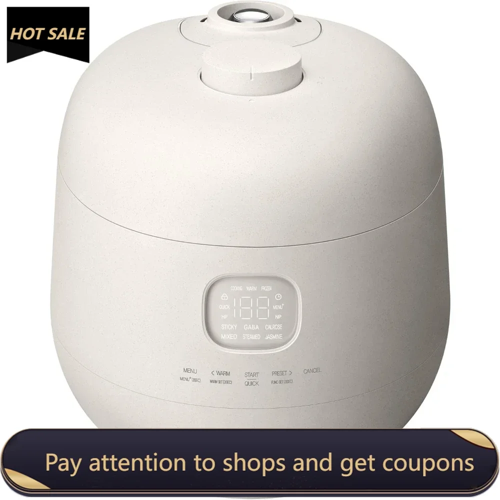 

Induction Heating Dual Pressure Rice Cooker 10 Cup (Uncooked) | High/Non-Pressure | Stainless Cover | Auto Steam Clean