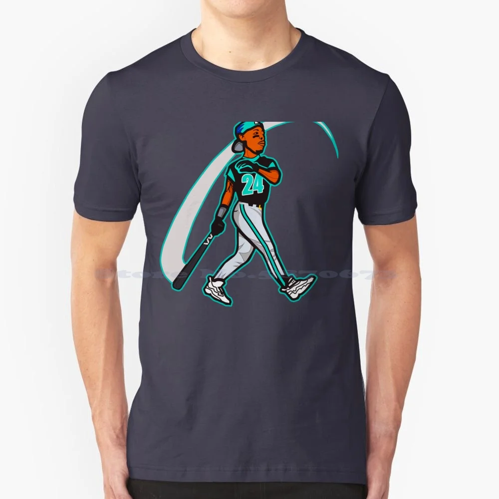 Ken Griffey Jr Vintage Essential T-Shirt T Shirt 100% Cotton Tee Ken Griffey Jr Vintage Essential